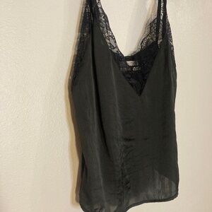 urban outfitters boxy lace trim sleeveless camisole tank